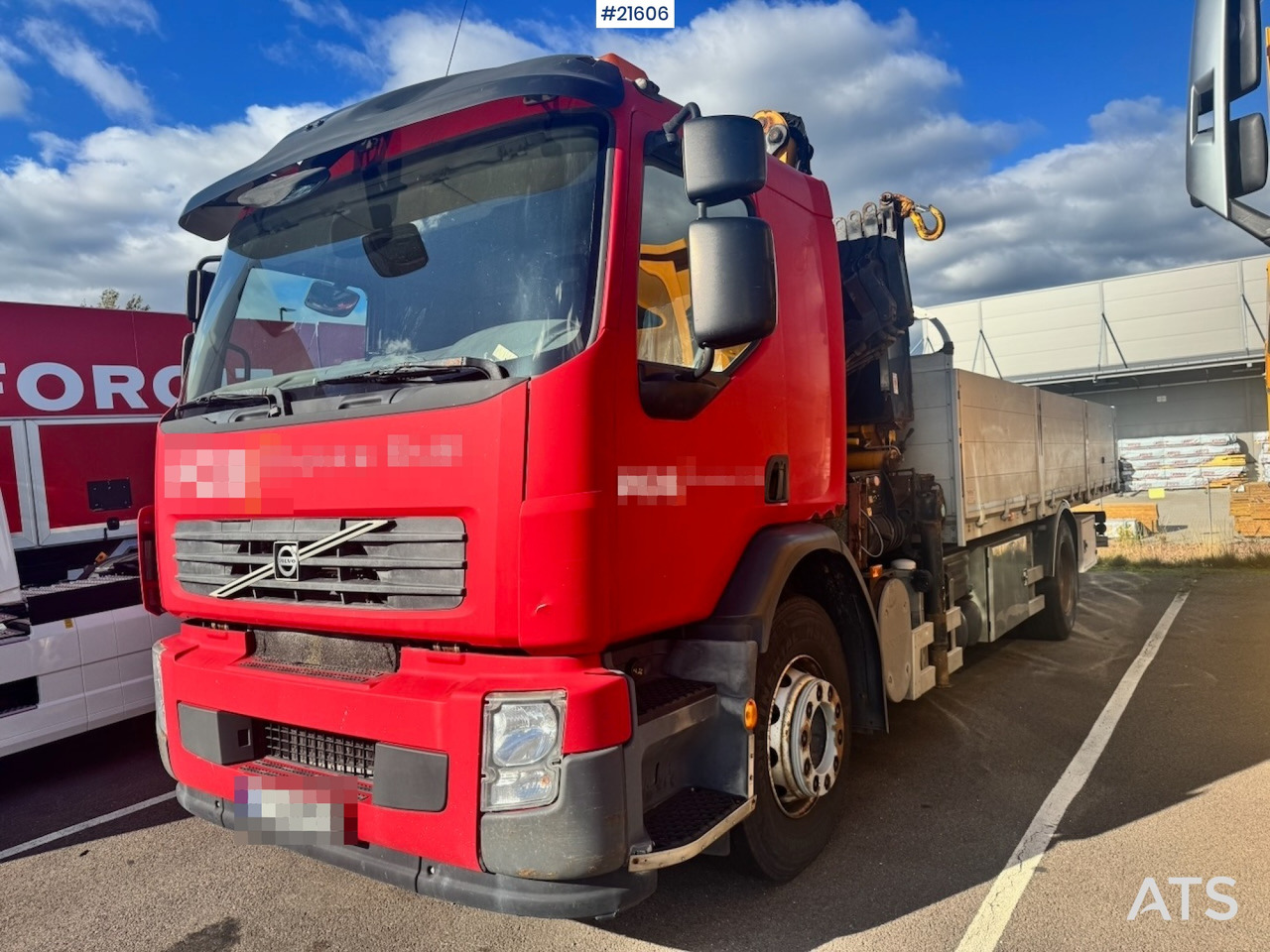 Volvo Volvo FE320 4x2 Kranbil m/ Effer 145 Kran - Camião grua: foto 1 Volvo Volvo FE320 4x2 Kranbil m/ Effer 145 Kran - Camião grua: foto 1