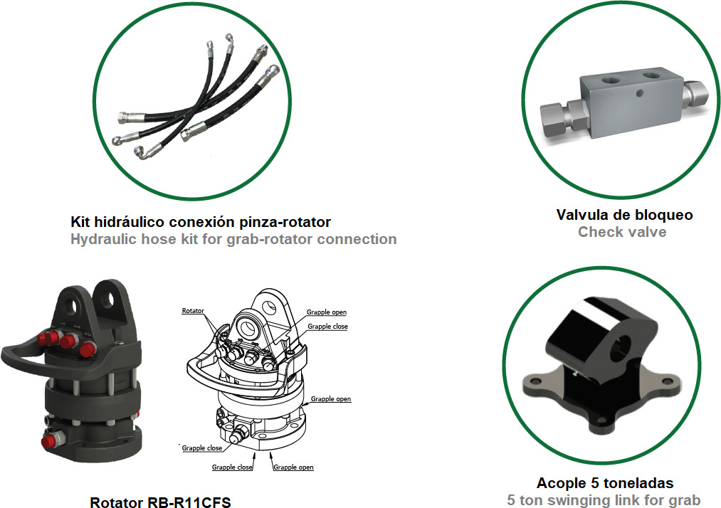 Agricultural grab PAF-16 - Garra por Grua para camião: foto 3 Agricultural grab PAF-16 - Garra por Grua para camião: foto 3