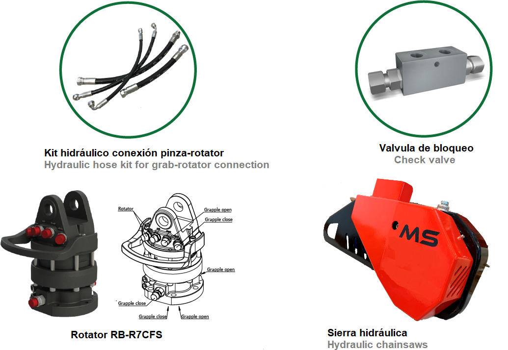 LOG GRAB REINFORCED SERIE PF-R .26 - Garra por Grua para camião: foto 2 LOG GRAB REINFORCED SERIE PF-R .26 - Garra por Grua para camião: foto 2