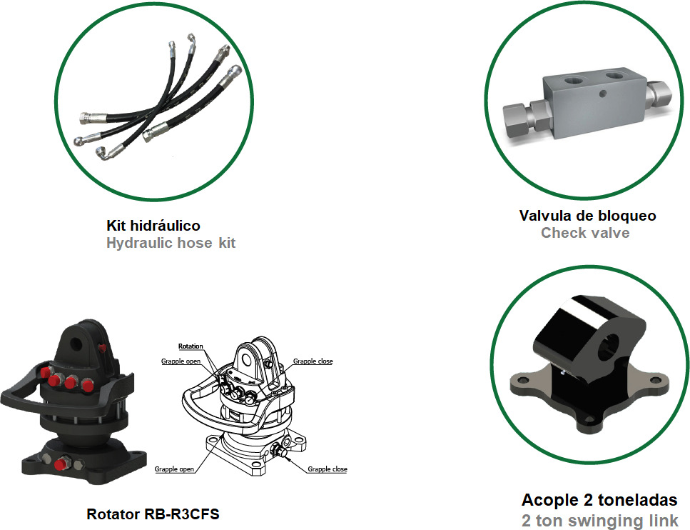 Polyp grab PLP 130/5 - Garra por Grua para camião: foto 3 Polyp grab PLP 130/5 - Garra por Grua para camião: foto 3
