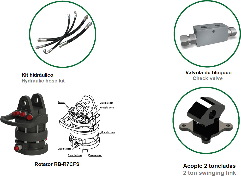 Polyp grab PLP 270/6 - Garra por Grua para camião: foto 3 Polyp grab PLP 270/6 - Garra por Grua para camião: foto 3