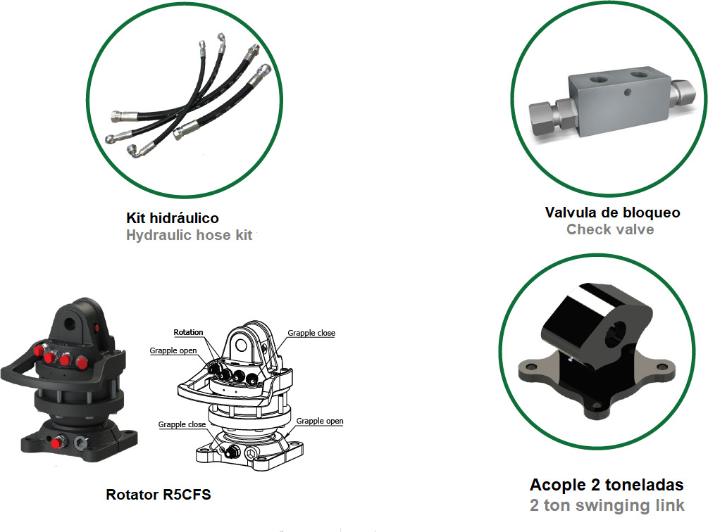 Polyp grabs for sawn timber PLP-W 290/5 - Garra por Grua para camião: foto 4 Polyp grabs for sawn timber PLP-W 290/5 - Garra por Grua para camião: foto 4