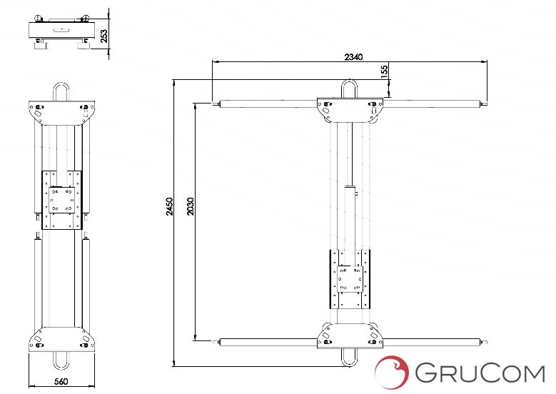Hydraulic car transporter attachment car transporter - Garfos por Grua para camião: foto 2 Hydraulic car transporter attachment car transporter - Garfos por Grua para camião: foto 2