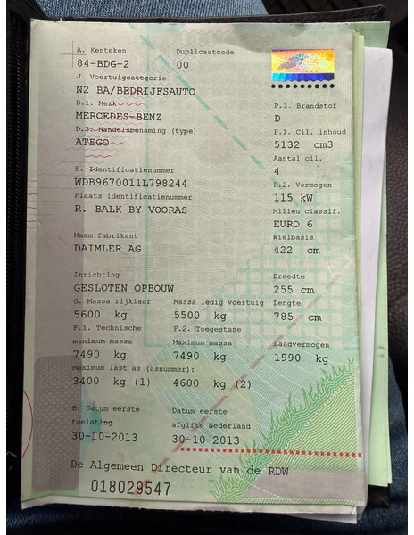 Leasing de Mercedes-Benz Atego 816 EURO VI Mercedes-Benz Atego 816 EURO VI: foto 7