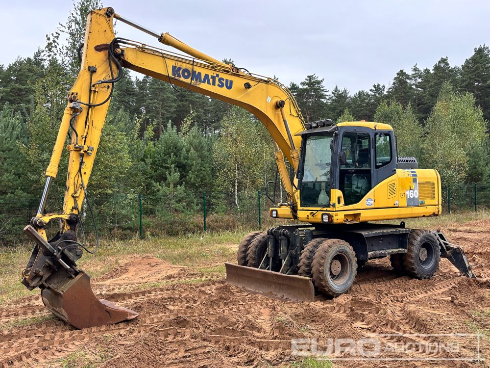 2011 Komatsu PW160-7E0 - Escavadeira de rodas: foto 1 2011 Komatsu PW160-7E0 - Escavadeira de rodas: foto 1