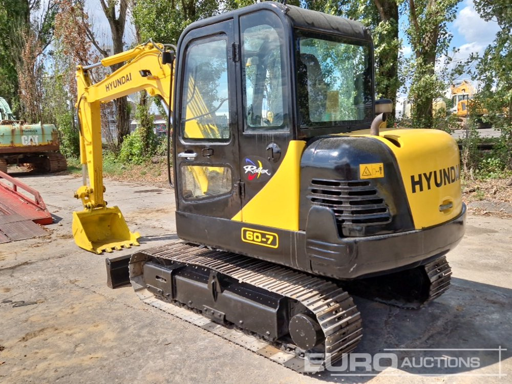 2013 Hyundai R60-7 - Mini escavadeira: foto 3 2013 Hyundai R60-7 - Mini escavadeira: foto 3