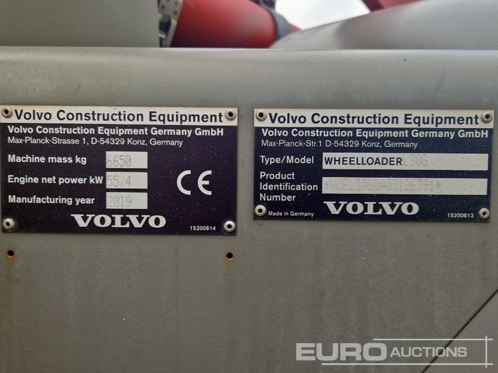 Pá carregadora de rodas 2019 Volvo L30G: foto 32
