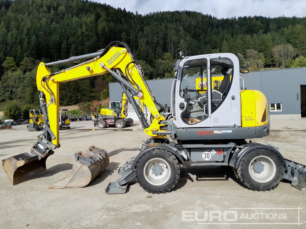 2019 Wacker Neuson EW100 - Escavadeira de rodas: foto 1 2019 Wacker Neuson EW100 - Escavadeira de rodas: foto 1