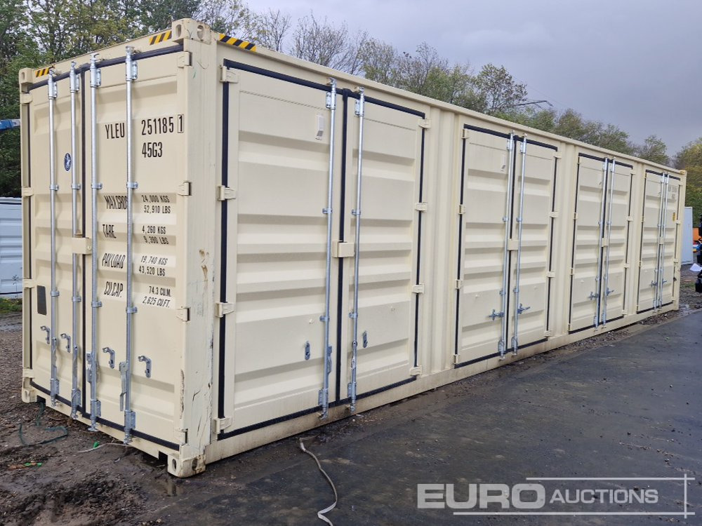 2025 40' HQ Container, One Side 4 Doors, One End Door, Lock Box - Contentor marítimo: foto 1 2025 40' HQ Container, One Side 4 Doors, One End Door, Lock Box - Contentor marítimo: foto 1