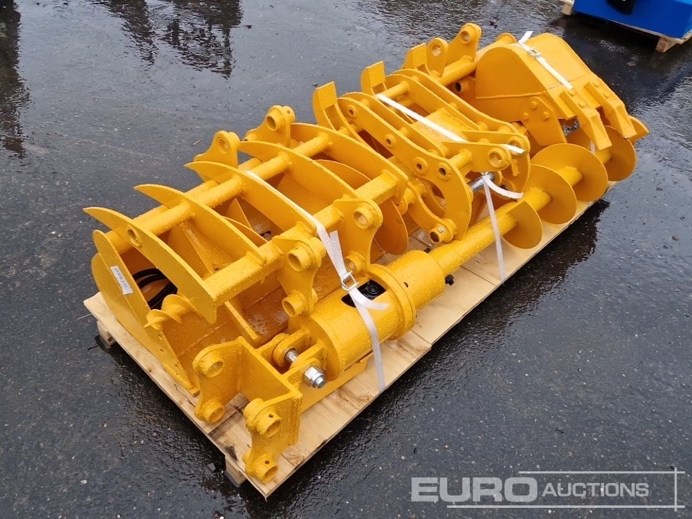 Unused 2025 GIYI QTY (8) CAT 301 Excavator Attachment, Rake, Ripper, Grabber, 12” Auger, 16” Auger, 8” Digging Bucket, 24”, 32” Ditching Bucket - Balde: foto 4 Unused 2025 GIYI QTY (8) CAT 301 Excavator Attachment, Rake, Ripper, Grabber, 12” Auger, 16” Auger, 8” Digging Bucket, 24”, 32” Ditching Bucket - Balde: foto 4