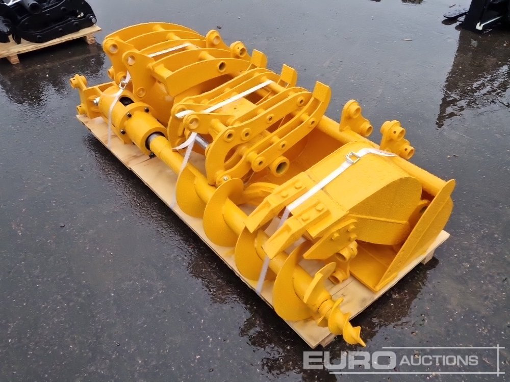 Unused 2025 GIYI QTY (8) CAT 301 Excavator Attachment, Rake, Ripper, Grabber, 12” Auger, 16” Auger, 8” Digging Bucket, 24”, 32” Ditching Bucket - Balde: foto 5 Unused 2025 GIYI QTY (8) CAT 301 Excavator Attachment, Rake, Ripper, Grabber, 12” Auger, 16” Auger, 8” Digging Bucket, 24”, 32” Ditching Bucket - Balde: foto 5