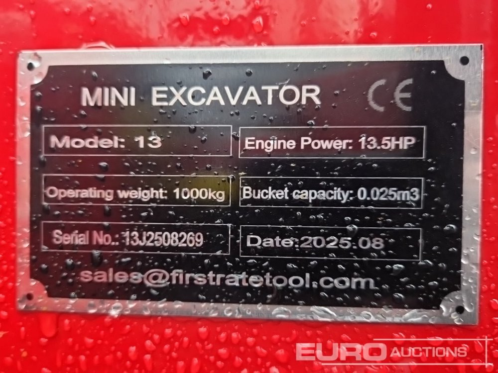 Unused 2025 Miva VA13 - Mini escavadeira: foto 1 Unused 2025 Miva VA13 - Mini escavadeira: foto 1