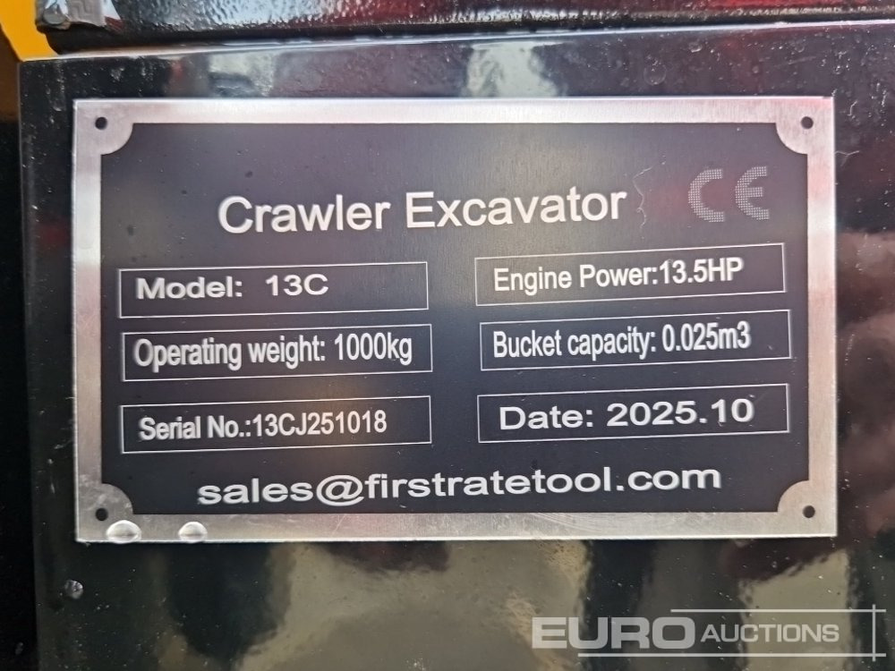 Unused 2025 Miva VA13C - Mini escavadeira: foto 1 Unused 2025 Miva VA13C - Mini escavadeira: foto 1