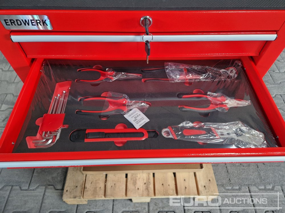 Equipamento de construção Unused ERDWERK ER7 Tool Cabinet, 7 Drawers, including Tools: foto 6