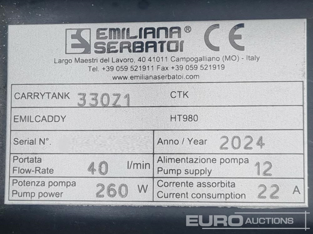 Unused Emiliana Serbatoi 330Z1 - Depósito de armazenamento: foto 5 Unused Emiliana Serbatoi 330Z1 - Depósito de armazenamento: foto 5