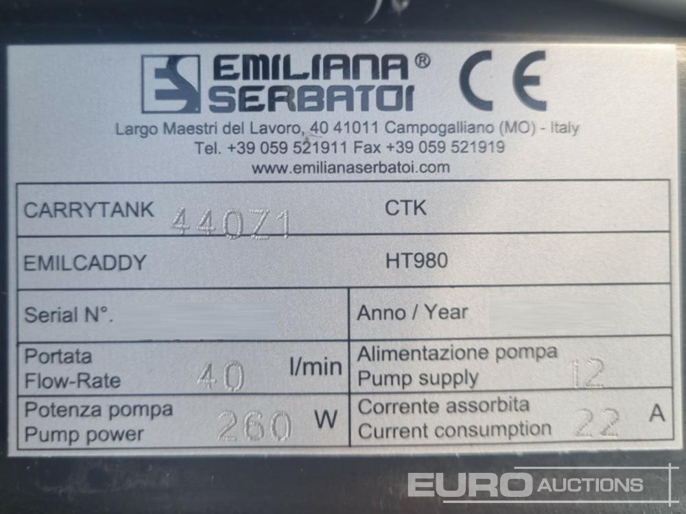 Unused Emiliana Serbatoi 440Z1 - Depósito de armazenamento: foto 5 Unused Emiliana Serbatoi 440Z1 - Depósito de armazenamento: foto 5