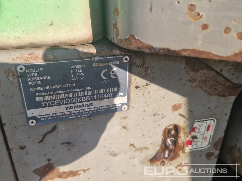 Mini escavadeira 2011 Yanmar ViO50-U: foto 38