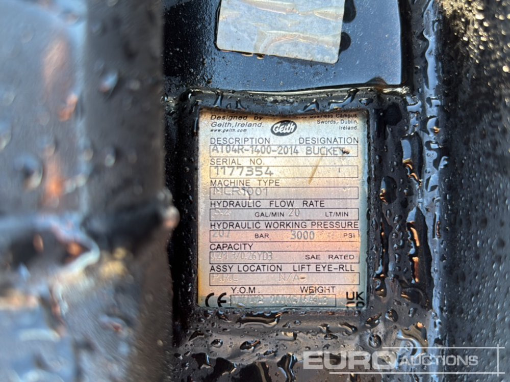 2023 Geith AT04R-1400-2014 - Balde: foto 5 2023 Geith AT04R-1400-2014 - Balde: foto 5