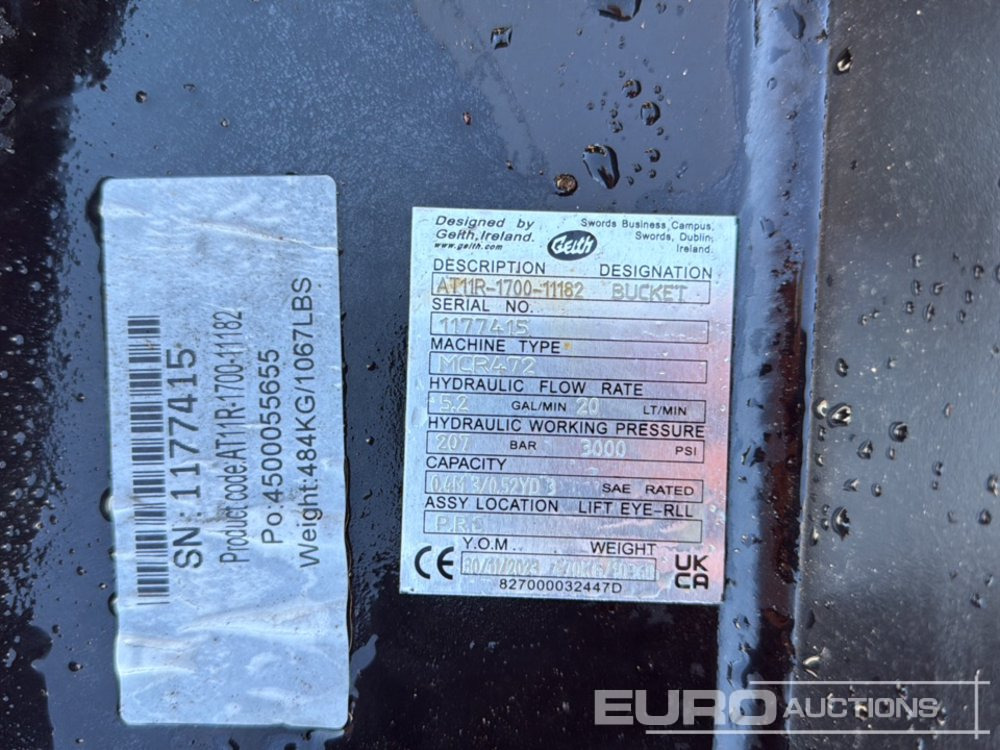 2023 Geith AT11R-1700-11182 - Balde: foto 5 2023 Geith AT11R-1700-11182 - Balde: foto 5