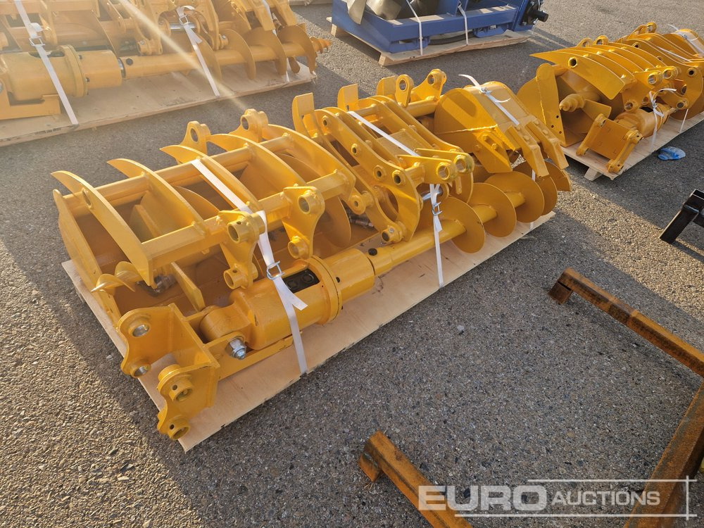 Unused 2025 Captok Qty (8 of) Rake, Ripper, Graber, 12" Auger, 16" Auger, 8" Narrow Bucket, 24" Bucket, 32" Bucket to suit CAT 301 Excavator - Balde: foto 4 Unused 2025 Captok Qty (8 of) Rake, Ripper, Graber, 12" Auger, 16" Auger, 8" Narrow Bucket, 24" Bucket, 32" Bucket to suit CAT 301 Excavator - Balde: foto 4