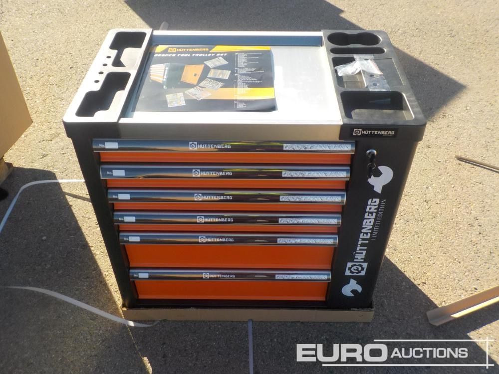 Unused Huttenberg Tools Trolley, 220Pcs, Complete with Tools, 6 Drawers / Carro Porta Herramientas Completo, 6 Cajones - Equipamento para oficina: foto 2 Unused Huttenberg Tools Trolley, 220Pcs, Complete with Tools, 6 Drawers / Carro Porta Herramientas Completo, 6 Cajones - Equipamento para oficina: foto 2