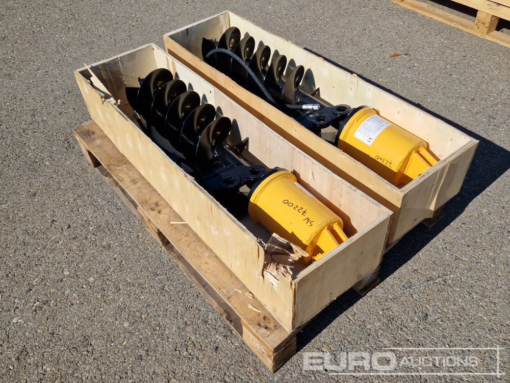 Unused KV200 Auger to suit Mini Excavator (2 of) / Ahoyador (2 of) - Perfurador de solo por Mini escavadeira: foto 3 Unused KV200 Auger to suit Mini Excavator (2 of) / Ahoyador (2 of) - Perfurador de solo por Mini escavadeira: foto 3