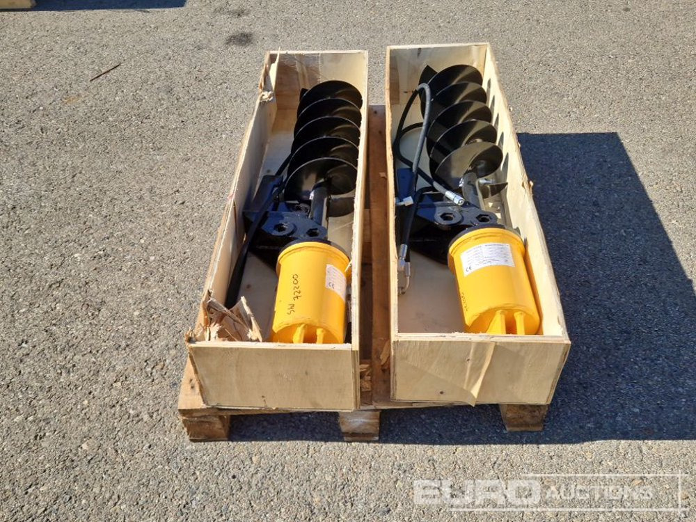 Unused KV200 Auger to suit Mini Excavator (2 of) / Ahoyador (2 of) - Perfurador de solo por Mini escavadeira: foto 4 Unused KV200 Auger to suit Mini Excavator (2 of) / Ahoyador (2 of) - Perfurador de solo por Mini escavadeira: foto 4