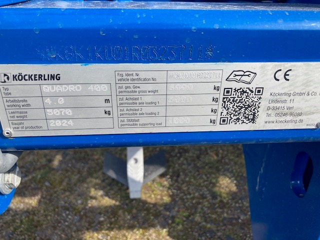 Köckerling Quadro 400 - Cultivador: foto 2 Köckerling Quadro 400 - Cultivador: foto 2