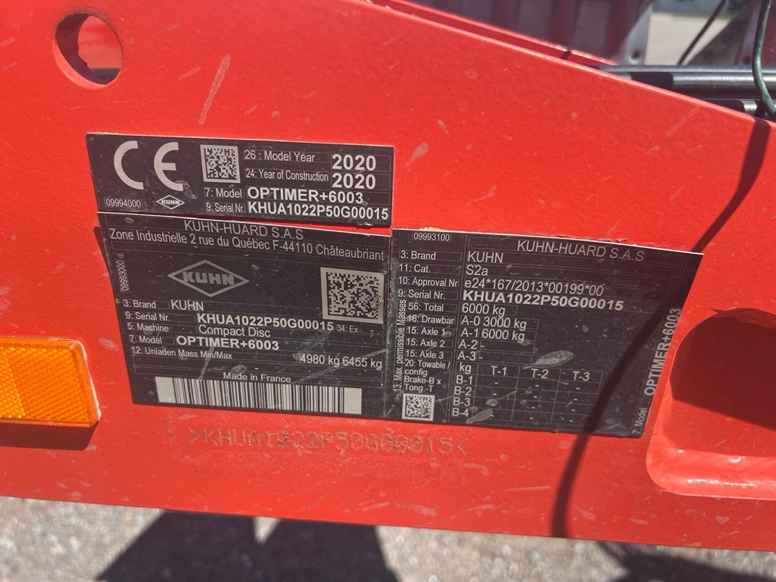 Kuhn Optimer 6003 - Grade: foto 2 Kuhn Optimer 6003 - Grade: foto 2
