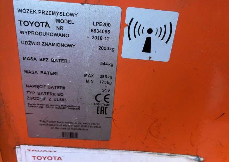 BT LPE200 - Porta-palete: foto 4 BT LPE200 - Porta-palete: foto 4