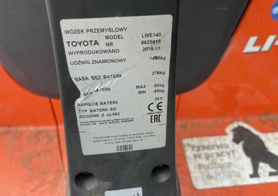 BT LWE140 - Porta-palete: foto 4 BT LWE140 - Porta-palete: foto 4