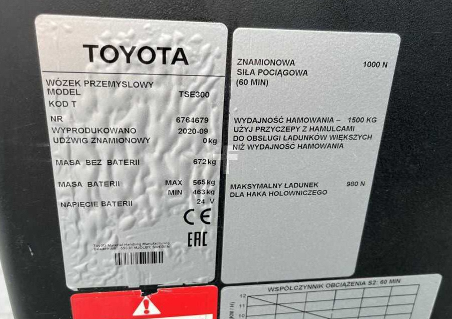 BT TSE300 - Trator elétrics: foto 4 BT TSE300 - Trator elétrics: foto 4