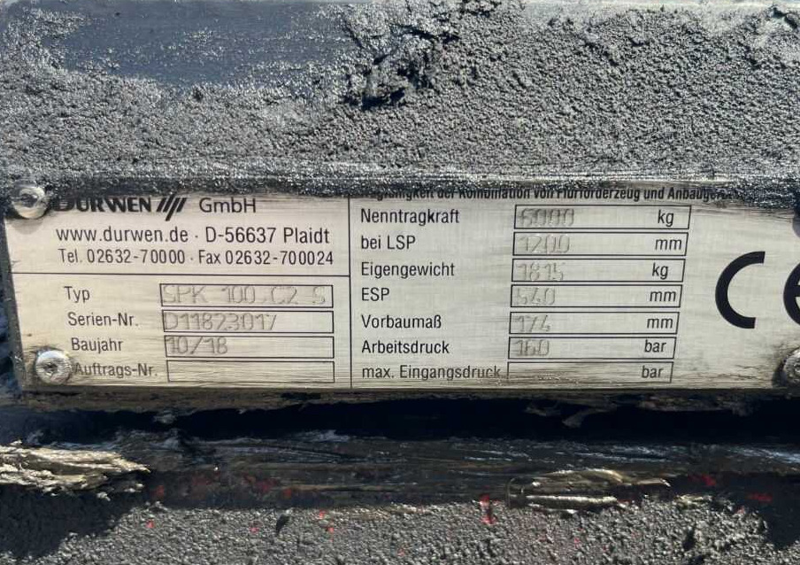 Durwen SPK100 C2S - Garfos por Empilhadeira: foto 2 Durwen SPK100 C2S - Garfos por Empilhadeira: foto 2