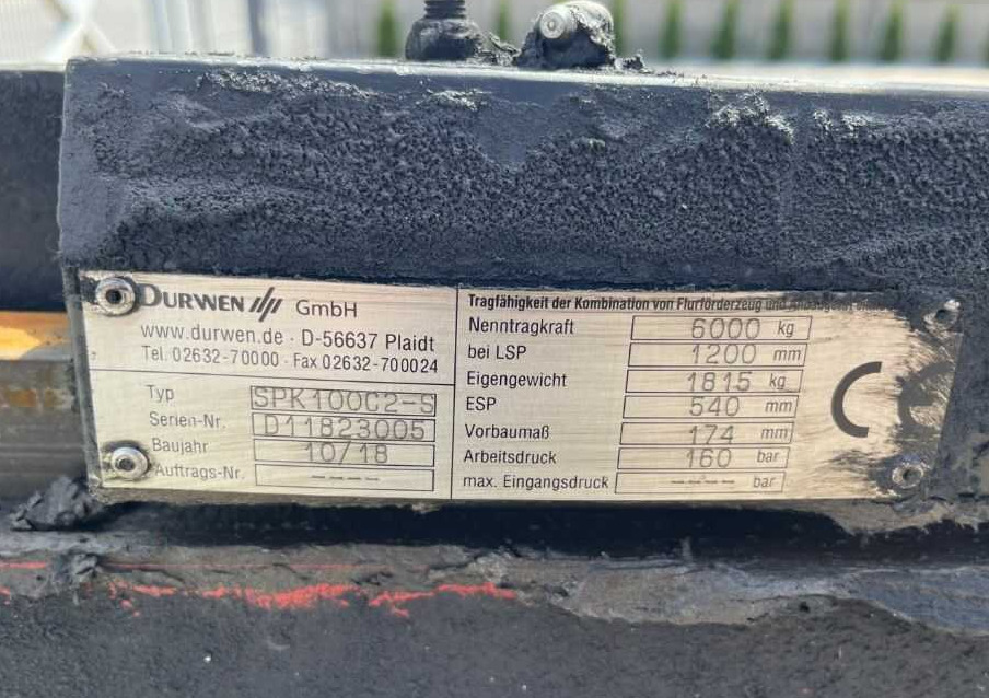 Durwen SPK100C2-S - Garfos por Empilhadeira: foto 4 Durwen SPK100C2-S - Garfos por Empilhadeira: foto 4