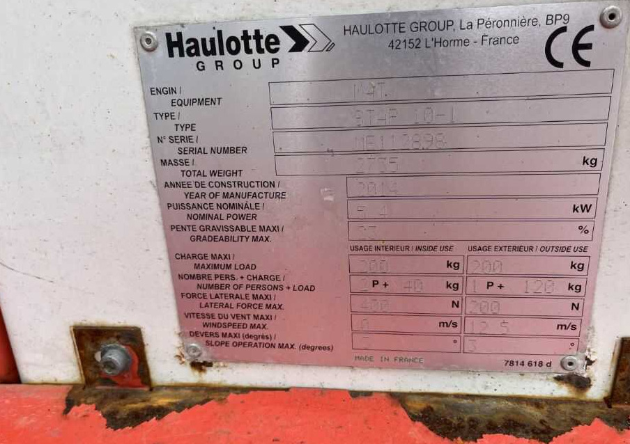 Haulotte STAR 10-1 - Plataforma de mastro vertical: foto 4 Haulotte STAR 10-1 - Plataforma de mastro vertical: foto 4