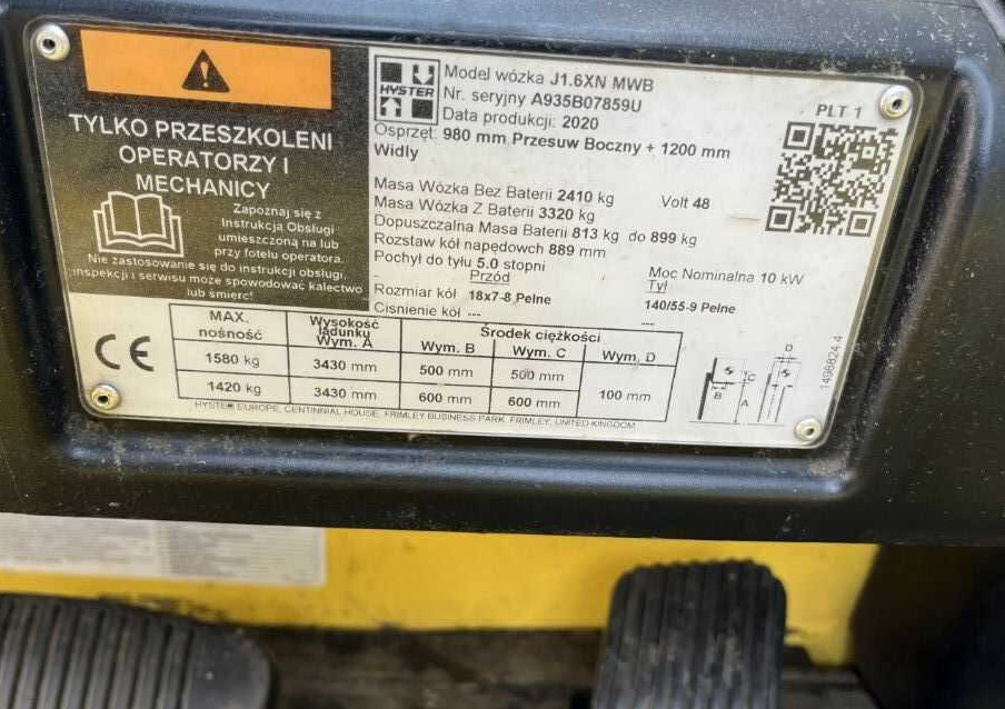 Hyster J1.6XN - Empilhadeira elétrica: foto 4 Hyster J1.6XN - Empilhadeira elétrica: foto 4