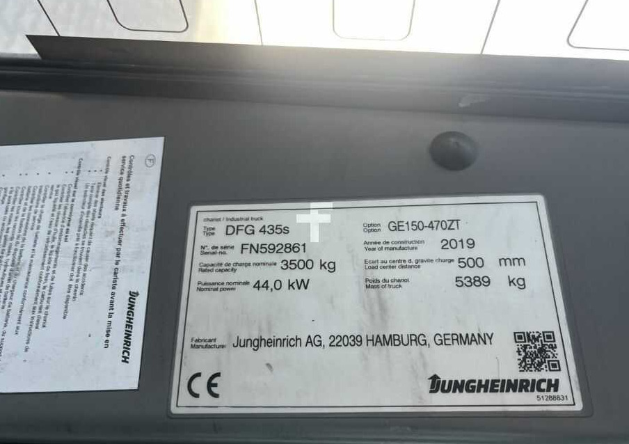 Jungheinrich DFG435s - Empilhadeira a diesel: foto 4 Jungheinrich DFG435s - Empilhadeira a diesel: foto 4