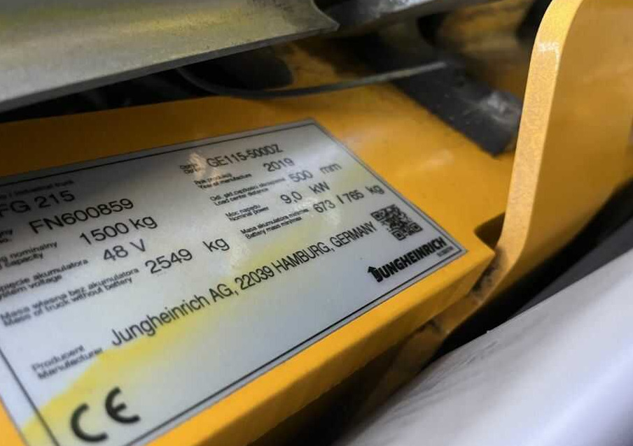 Jungheinrich EFG215 - Empilhadeira elétrica: foto 4 Jungheinrich EFG215 - Empilhadeira elétrica: foto 4