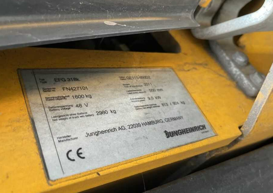 Jungheinrich EFG318k - Empilhadeira elétrica: foto 4 Jungheinrich EFG318k - Empilhadeira elétrica: foto 4