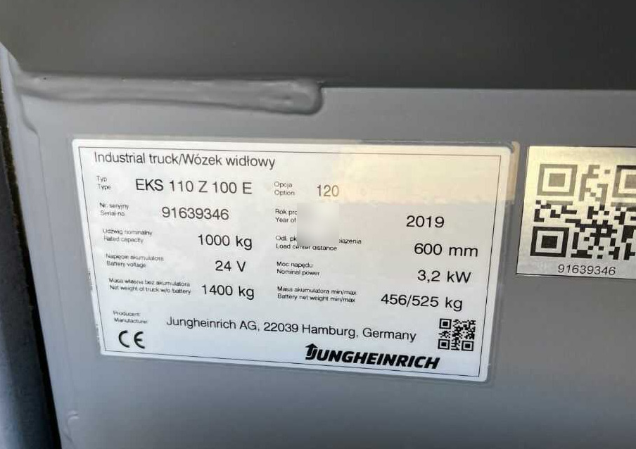 Jungheinrich EKS110 - Order-picker: foto 4 Jungheinrich EKS110 - Order-picker: foto 4