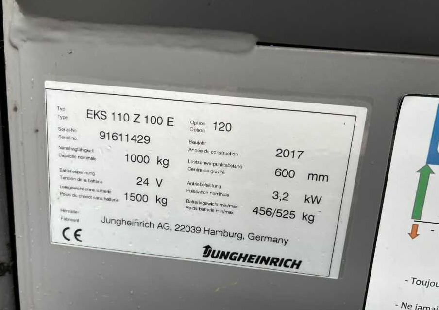 Jungheinrich EKS110 - Order-picker: foto 4 Jungheinrich EKS110 - Order-picker: foto 4