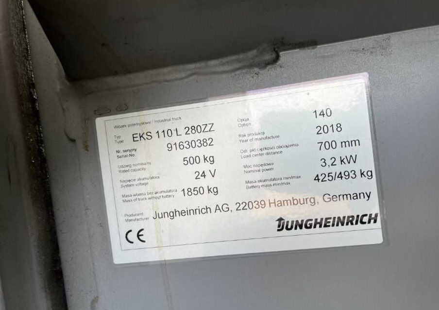 Jungheinrich EKS110 - Order-picker: foto 4 Jungheinrich EKS110 - Order-picker: foto 4