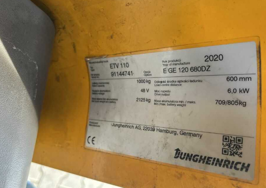 Jungheinrich ETV110 - Empilhador retráctil: foto 4 Jungheinrich ETV110 - Empilhador retráctil: foto 4