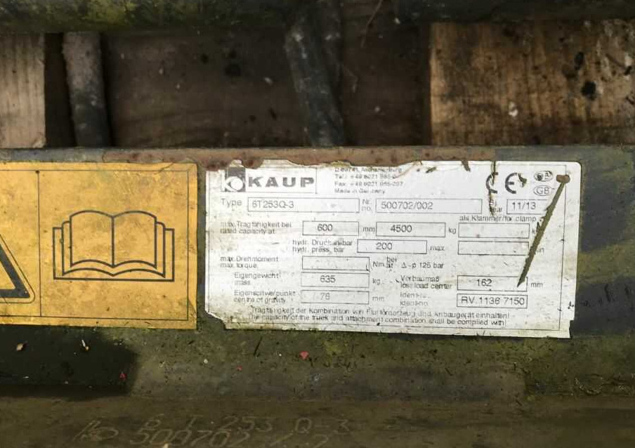 Kaup 6T253Q-3 - Garfos por Equipamento de movimentação: foto 1 Kaup 6T253Q-3 - Garfos por Equipamento de movimentação: foto 1