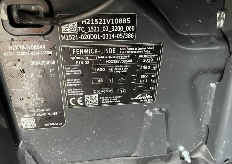 Linde E16-02 - Empilhadeira elétrica: foto 4 Linde E16-02 - Empilhadeira elétrica: foto 4