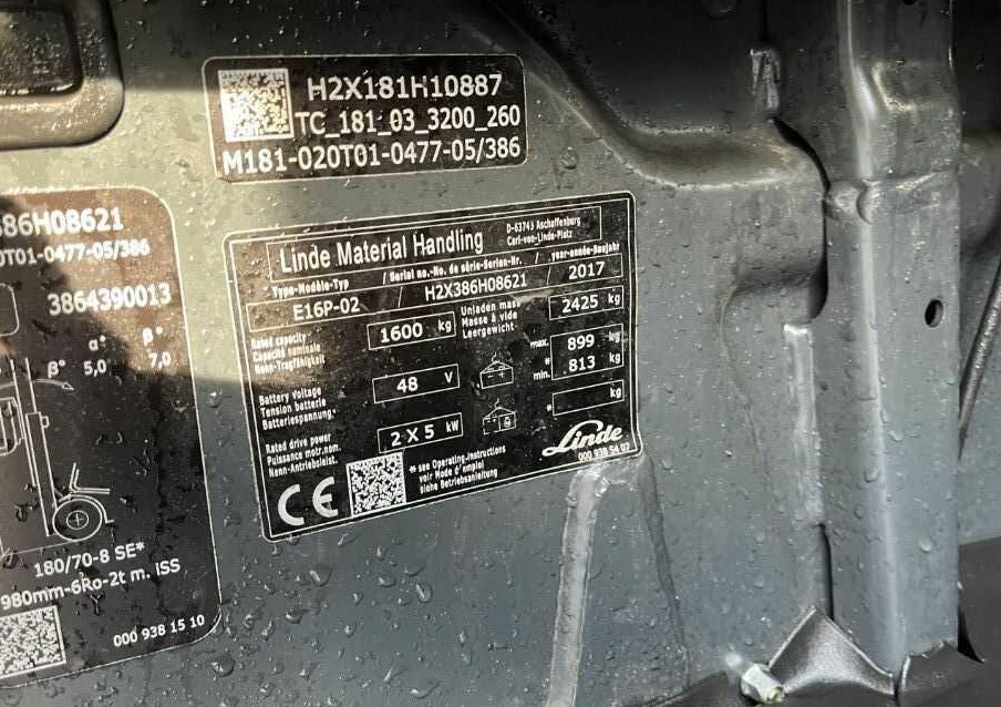 Linde E16P-02 - Empilhadeira elétrica: foto 4 Linde E16P-02 - Empilhadeira elétrica: foto 4