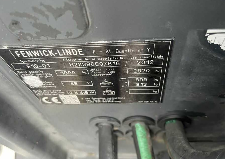 Linde E18-01 - Empilhadeira elétrica: foto 4 Linde E18-01 - Empilhadeira elétrica: foto 4