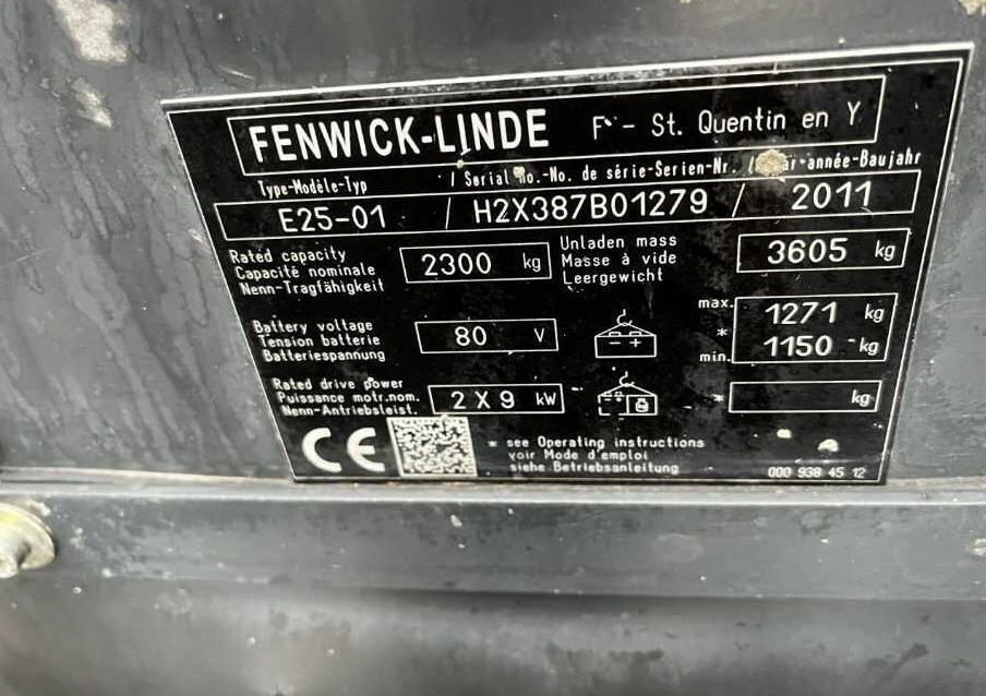 Linde E25-01 - Empilhadeira elétrica: foto 4 Linde E25-01 - Empilhadeira elétrica: foto 4