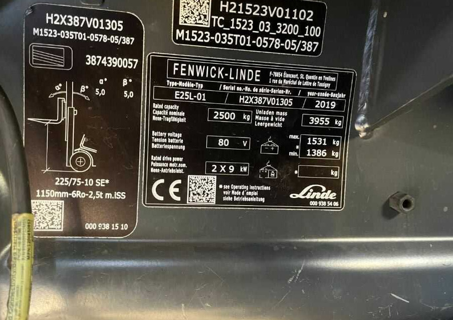 Linde E25-02 - Empilhadeira elétrica: foto 4 Linde E25-02 - Empilhadeira elétrica: foto 4