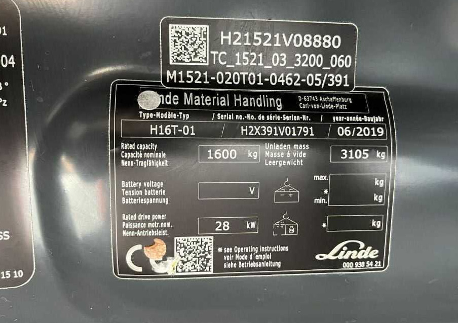 Linde H16T-01 - Empilhadeira a gás: foto 4 Linde H16T-01 - Empilhadeira a gás: foto 4